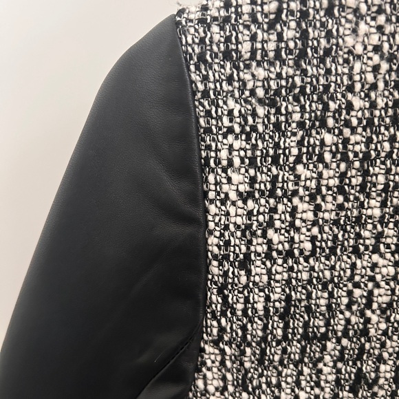 Judith and Charles Tweed and Leather Bomber Jacket - Picture 6 of 8